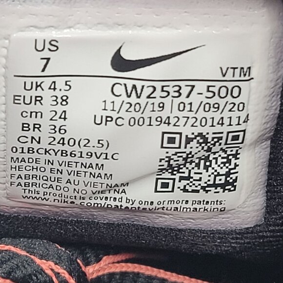 Nike Air Max 270 React Eng Aliens Men's Black Red Sneaker CW2537-500 US Size 7 - Picture 8 of 8